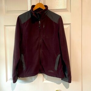 Eddie Bauer  mauve fleece Shell jacket size medium